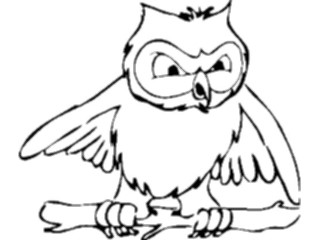 Sticker Custom Preview Image #017020 Animals Birds Owl07