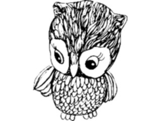 Sticker Custom Preview Image #017023 Animals Birds Owl10