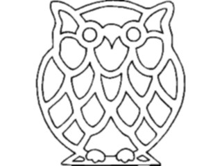 Sticker Custom Preview Image #017025 Animals Birds Owl12