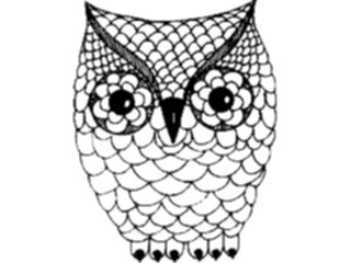 Sticker Custom Preview Image #017026 Animals Birds Owl13