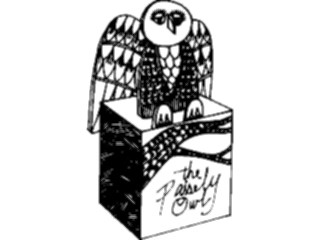 Sticker Custom Preview Image #017061 Animals Birds Owl Paisley