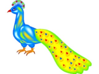 Sticker Custom Preview Image #017094 Animals Birds Peacock3