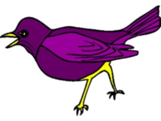 Sticker Custom Preview Image #017197 Animals Birds Purple Martin