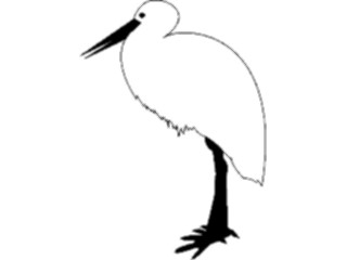 Sticker Custom Preview Image #017263 Animals Birds Stork1