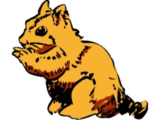 Sticker Custom Preview Image #017447 Animals Brush Stroke Chipmunk