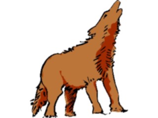 Sticker Custom Preview Image #017528 Animals Brush Stroke Wolf2