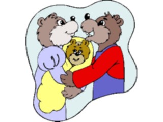 Sticker Custom Preview Image #017720 Animals Cartoons Bear Family2