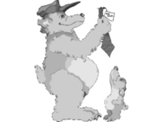 Sticker Custom Preview Image #017721 Animals Cartoons Bear Father