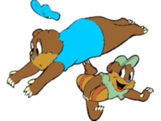 Sticker Custom Preview Image #017723 Animals Cartoons Bear Father Son2