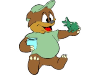 Sticker Custom Preview Image #017728 Animals Cartoons Bear Frog1