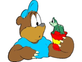 Sticker Custom Preview Image #017729 Animals Cartoons Bear Frog2