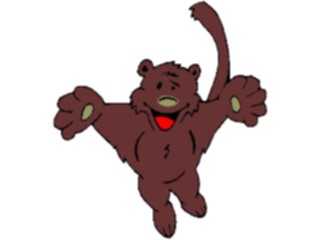 Sticker Custom Preview Image #017734 Animals Cartoons Bear Giving Hug
