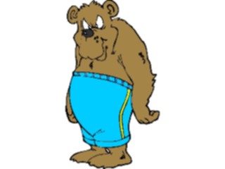 Sticker Custom Preview Image #017745 Animals Cartoons Bearin Shorts