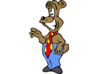 Sticker Custom Preview Image #017746 Animals Cartoons Bearin Tie