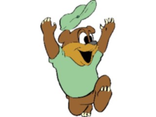Sticker Custom Preview Image #017748 Animals Cartoons Bear Jumpingfor Joy1