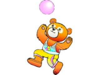 Sticker Custom Preview Image #017761 Animals Cartoons Bear Playing Ball