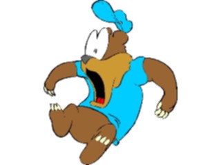 Sticker Custom Preview Image #017771 Animals Cartoons Bear Shocked