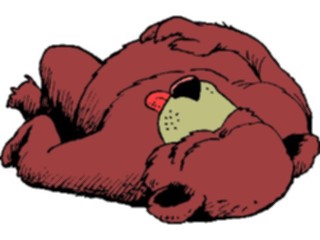 Sticker Custom Preview Image #017775 Animals Cartoons Bear Sleeping1