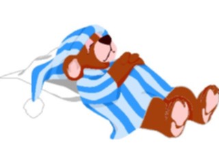 Sticker Custom Preview Image #017776 Animals Cartoons Bear Sleeping2