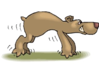 Sticker Custom Preview Image #017782 Animals Cartoons Bear Tiptoeing