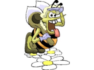 Sticker Custom Preview Image #017873 Animals Cartoons Bee Excited