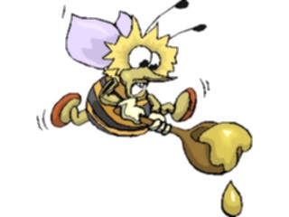 Sticker Custom Preview Image #017877 Animals Cartoons Bee Honey