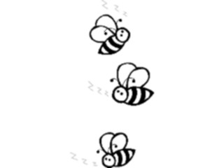 Sticker Custom Preview Image #017887 Animals Cartoons Bees