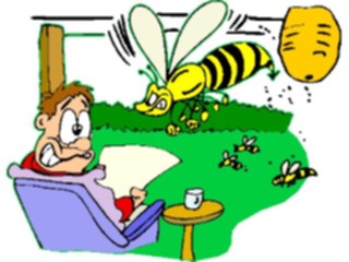Sticker Custom Preview Image #017888 Animals Cartoons Bees Angry