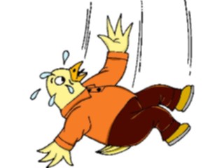 Sticker Custom Preview Image #017950 Animals Cartoons Bird Falling2