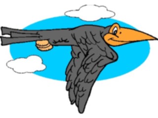 Sticker Custom Preview Image #017961 Animals Cartoons Bird Flying07
