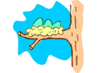 Sticker Custom Preview Image #017975 Animals Cartoons Bird Nestin Tree