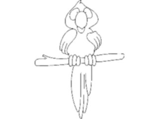 Sticker Custom Preview Image #017977 Animals Cartoons Bird Perched1