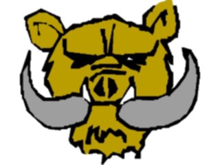 Sticker Custom Preview Image #018034 Animals Cartoons Boar1
