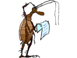 Sticker Custom Preview Image #018070 Animals Cartoons Bug Reading