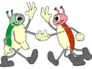 Sticker Custom Preview Image #018074 Animals Cartoons Bugs Friendly