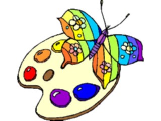 Sticker Custom Preview Image #018181 Animals Cartoons Butterfly Palette