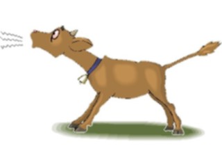 Sticker Custom Preview Image #018185 Animals Cartoons Calf Mooing