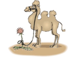 Sticker Custom Preview Image #018206 Animals Cartoons Camel Flower