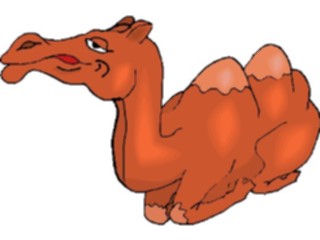 Sticker Custom Preview Image #018211 Animals Cartoons Camel Resting