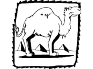 Sticker Custom Preview Image #018214 Animals Cartoons Camel Sad