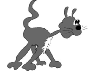 Sticker Custom Preview Image #018253 Animals Cartoons Cat Anxious