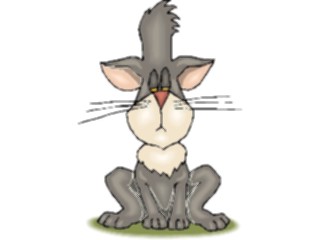 Sticker Custom Preview Image #018261 Animals Cartoons Cat Bored