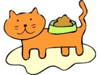 Sticker Custom Preview Image #018281 Animals Cartoons Cat Bowl19