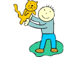 Sticker Custom Preview Image #018293 Animals Cartoons Cat Child05