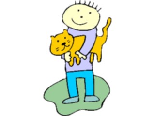 Sticker Custom Preview Image #018296 Animals Cartoons Cat Child08
