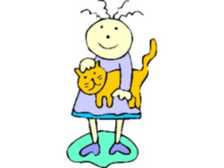 Sticker Custom Preview Image #018297 Animals Cartoons Cat Child09