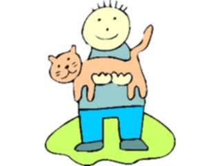 Sticker Custom Preview Image #018298 Animals Cartoons Cat Child10
