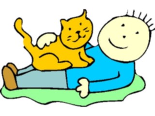Sticker Custom Preview Image #018304 Animals Cartoons Cat Child16