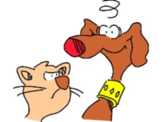 Sticker Custom Preview Image #018314 Animals Cartoons Cat Dog