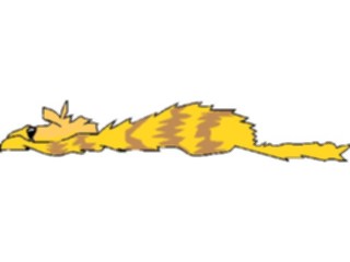 Sticker Custom Preview Image #018327 Animals Cartoons Cat Exhausted2